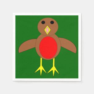 Christmas Robin Paper Napkins