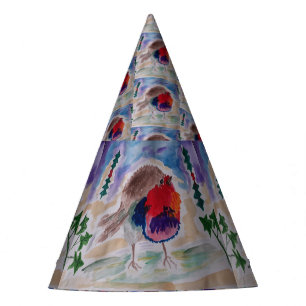 Christmas Robin Party Hat