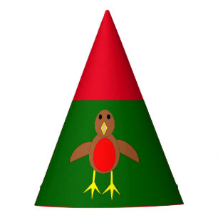Christmas Robin Party Hat