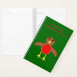 Christmas Robin Personalised Planner