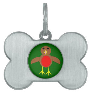 Christmas Robin Pet Tag