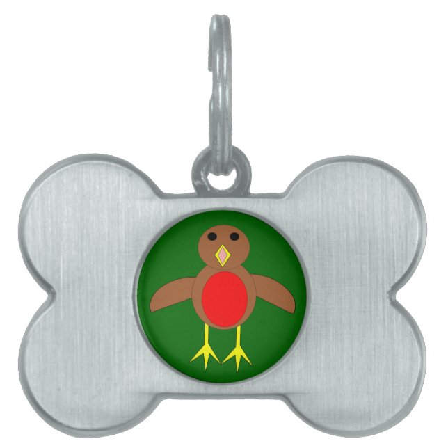 Christmas Robin Pet Tag (Front)