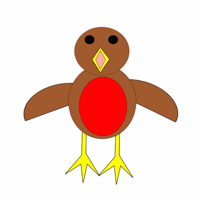 Christmas Robin Photo Sculpture (Front)