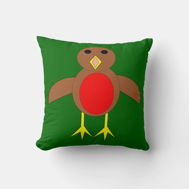 Christmas Robin Pillow (Front)