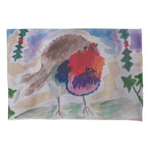 Christmas Robin  Pillowcase