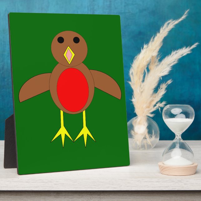 Christmas Robin Plaque (Side)