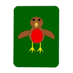 Christmas Robin Premium Magnet