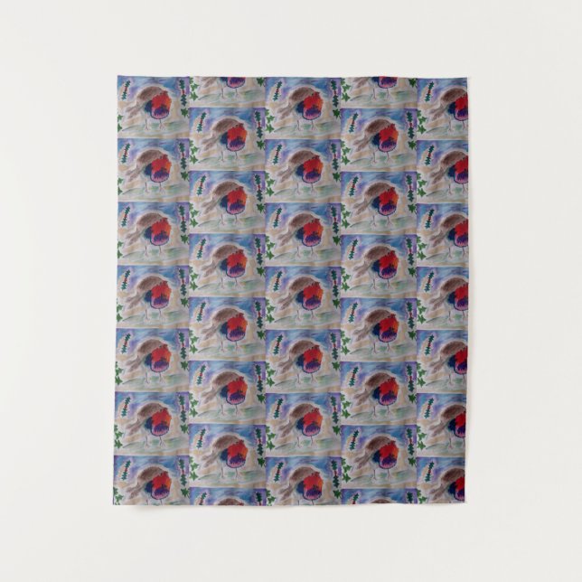 Christmas Robin  Tapestry (Front)