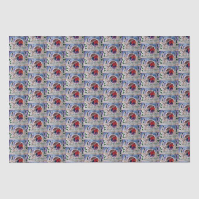 Christmas Robin  Tissue Paper (Front)