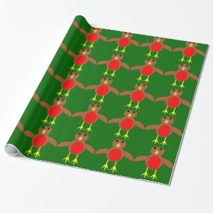 Christmas Robin Wrapping Paper