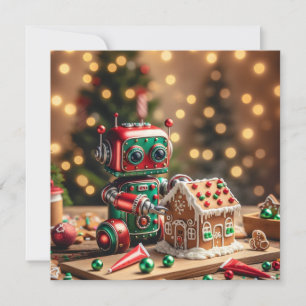 Christmas Robot Greeting Card