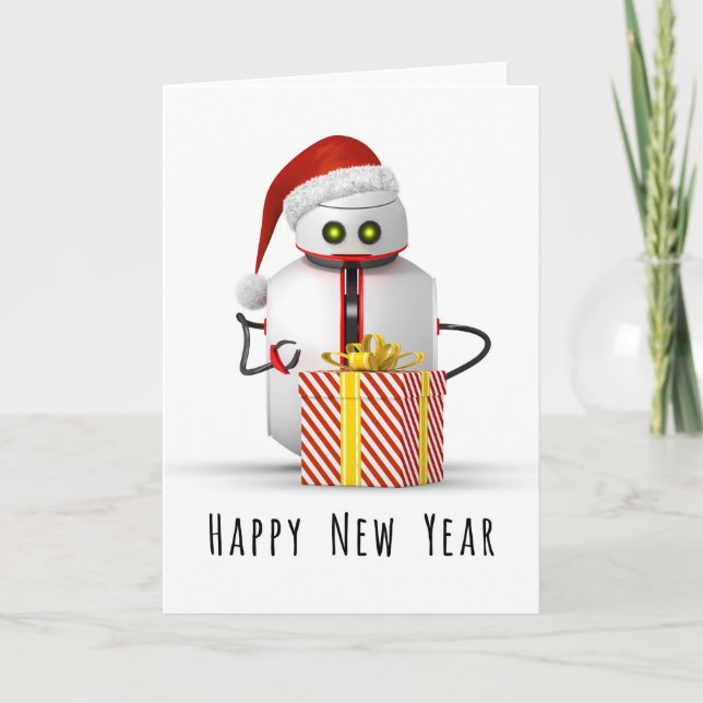 Christmas Robot Holiday Card (Front)