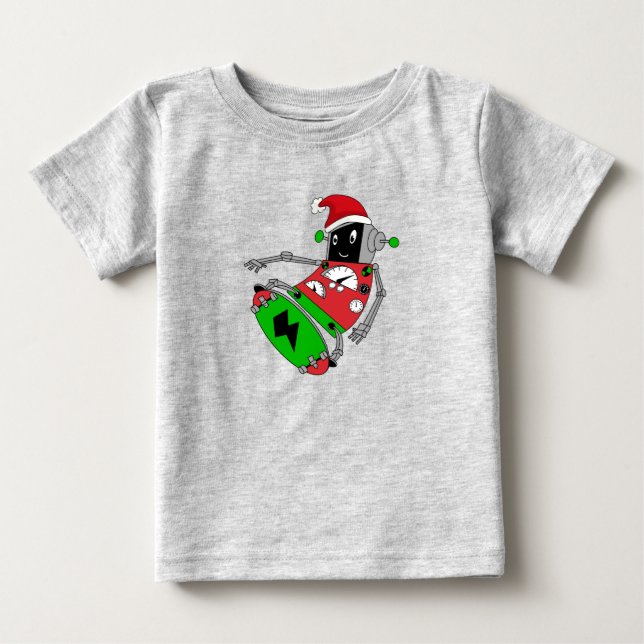 Christmas Robot T-shirt (Front)