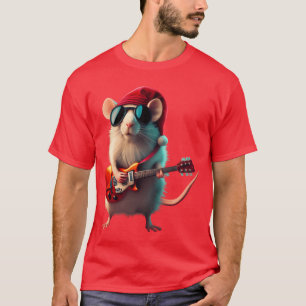 Christmas Rocker Mouse Christmas Series boy T-Shirt
