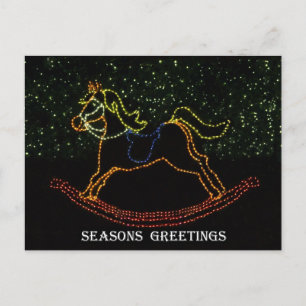Christmas Rocking Horse 2016 Holiday Postcard