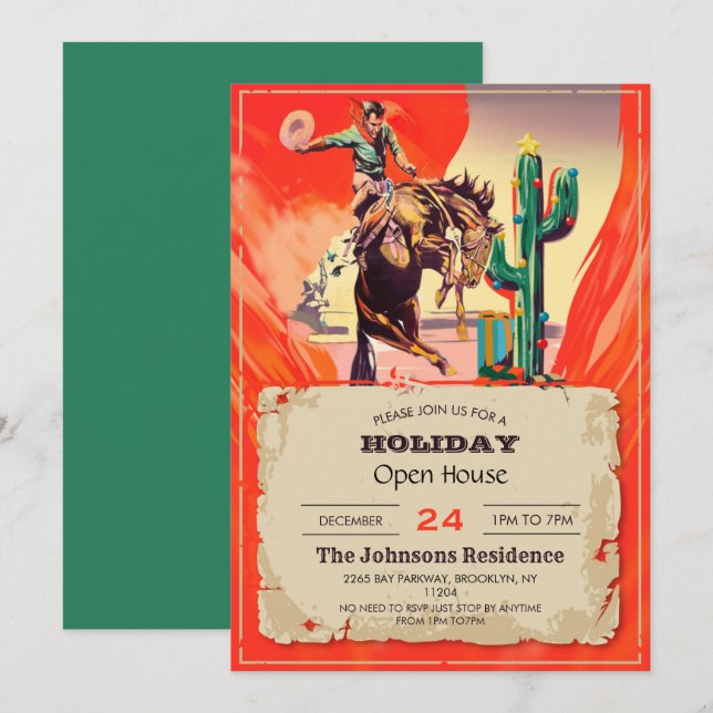Christmas Rodeo         Invitation (Front/Back)