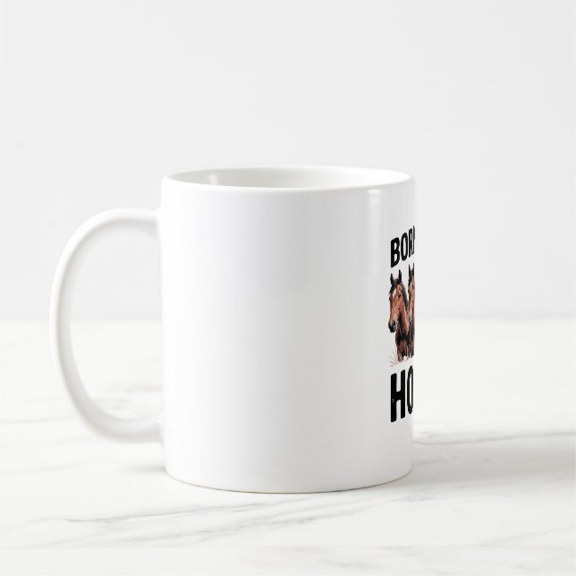 Christmas Rodeo Jingle Horse Coffee Mug (Left)