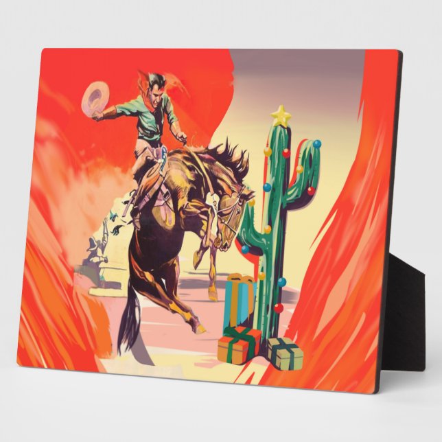 Christmas Rodeo Plaque (Side)
