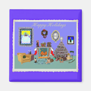 CHRISTMAS ROOM MAGNET