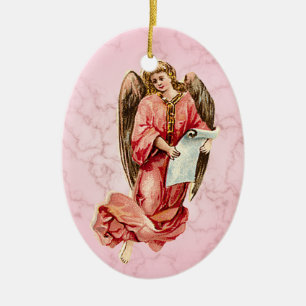 Christmas Rose Angel Christmas Ornament