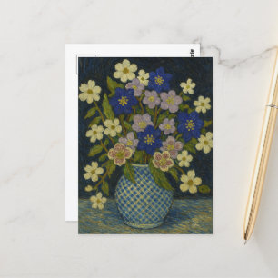 Christmas Rose, Dogwood and Hepatica Postcard