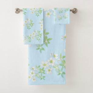 Christmas rose, Hellebore Bath Towel Set