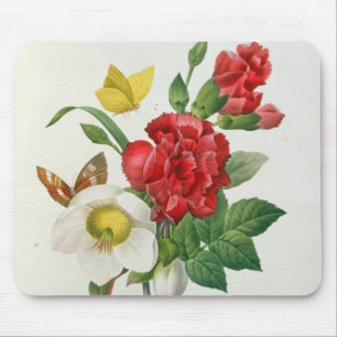 Christmas Rose, Helleborus niger Mouse Mat