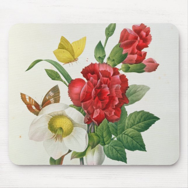 Christmas Rose, Helleborus niger Mouse Mat (Front)