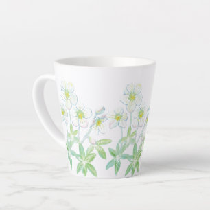 Christmas rose, Helleborus niger small Latte Mug