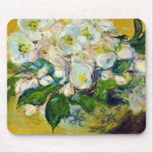 Christmas Roses (by Claude Monet) Mouse Mat