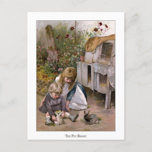 Christmas Roses: The Pet Rabbit Postcard