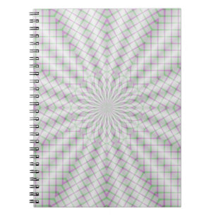 Christmas Rosettes in Purple and Green Notebook