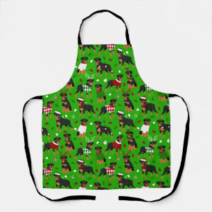 Christmas Rottweiler Apron
