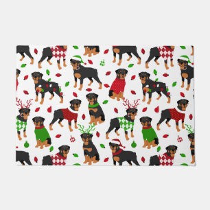 Christmas Rottweiler Doormat