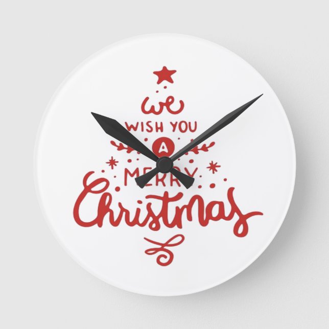 Christmas  round clock (Front)