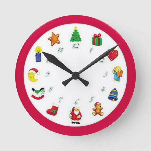 Christmas Round Clock (Front)
