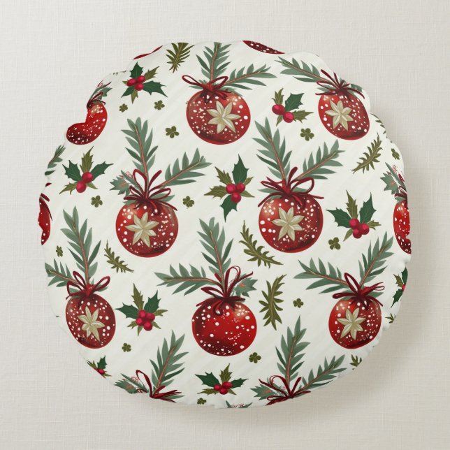 Christmas Round Cushion (Front)
