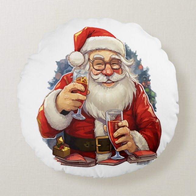 Christmas Round Cushion (Front)