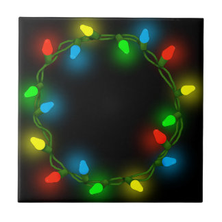 Christmas round lights tile
