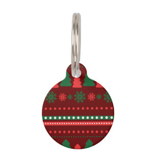 Christmas Round Pet Tag