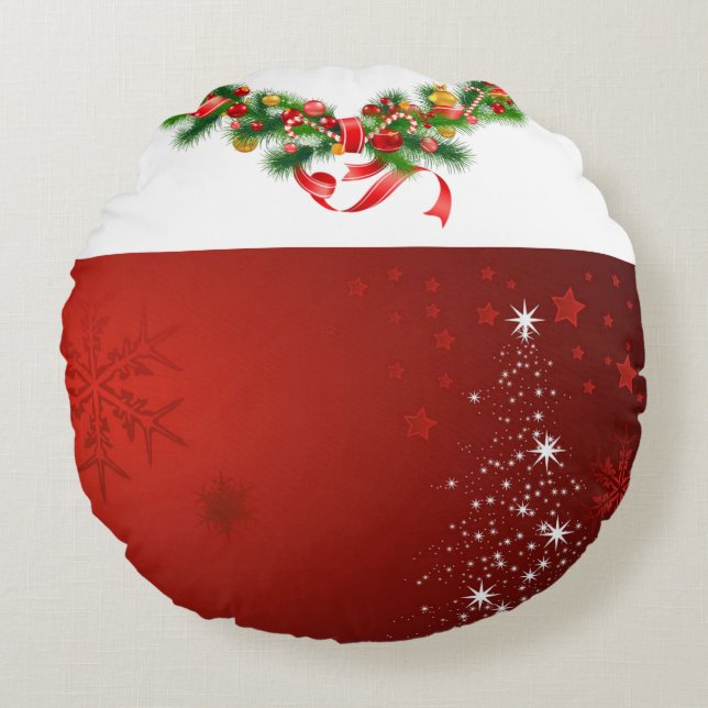 Christmas Round Pillow (Front)