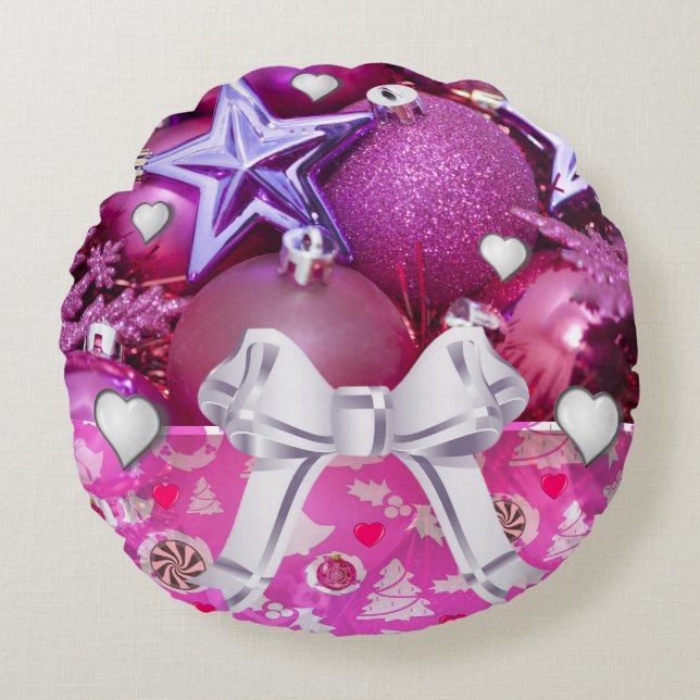 Christmas Round Pillow (Front)