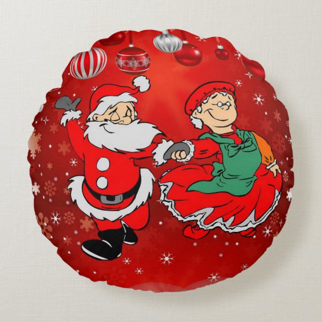 Christmas Round Pillow (Front)