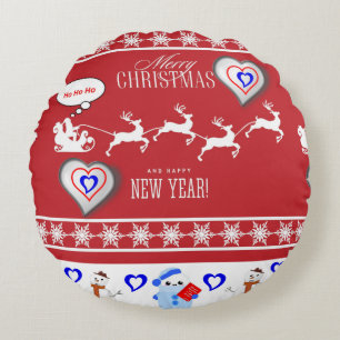 Christmas Round Pillow