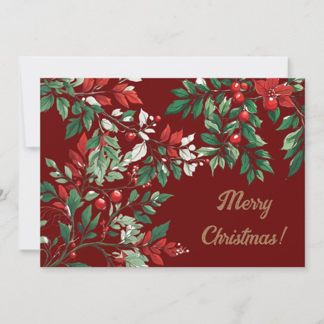 Christmas rowan holiday card (Front)