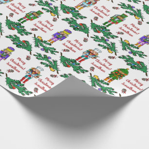 Christmas Royal Nutcrackers Personalised Pattern Wrapping Paper