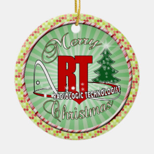 CHRISTMAS RT RADIOLOGIC TECHNOLOGIST CERAMIC TREE DECORATION