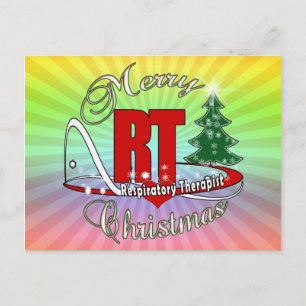 CHRISTMAS RT Respiratory Therapist Holiday Postcard