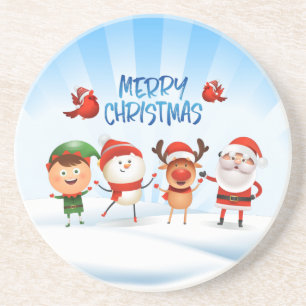 Christmas Rudolf The Reindeer and Friends Coaster