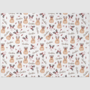 Christmas Rudolph and Mittens Tissue Paper